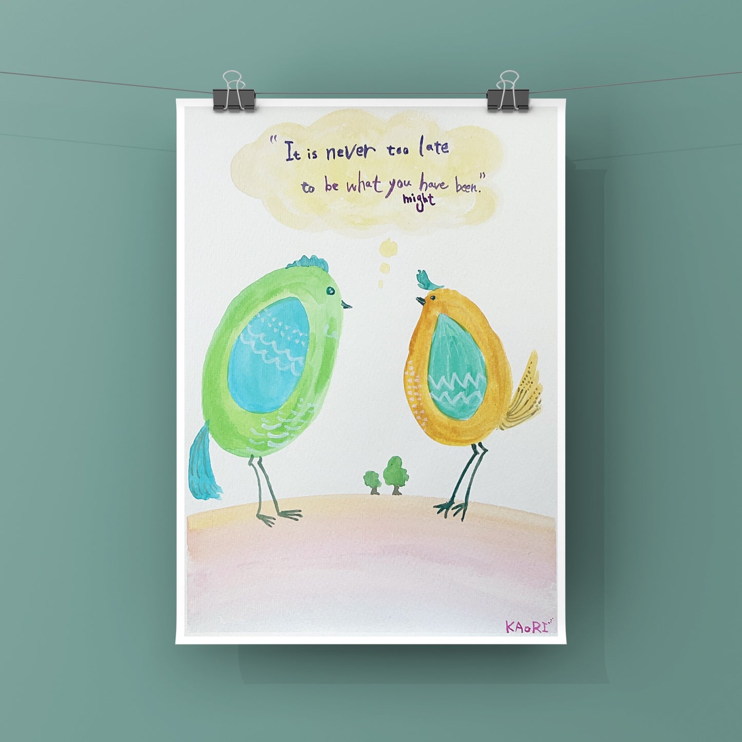 It is never too late to be what you might have been.